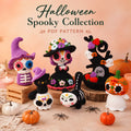 Spooky Halloween Amigurumi Crochet Pattern Set - Easy PDF, 5-6"