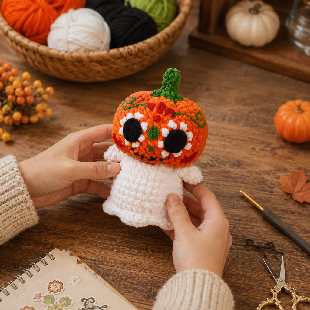 Spooky Halloween Amigurumi Crochet Pattern Set - Easy PDF, 5-6"
