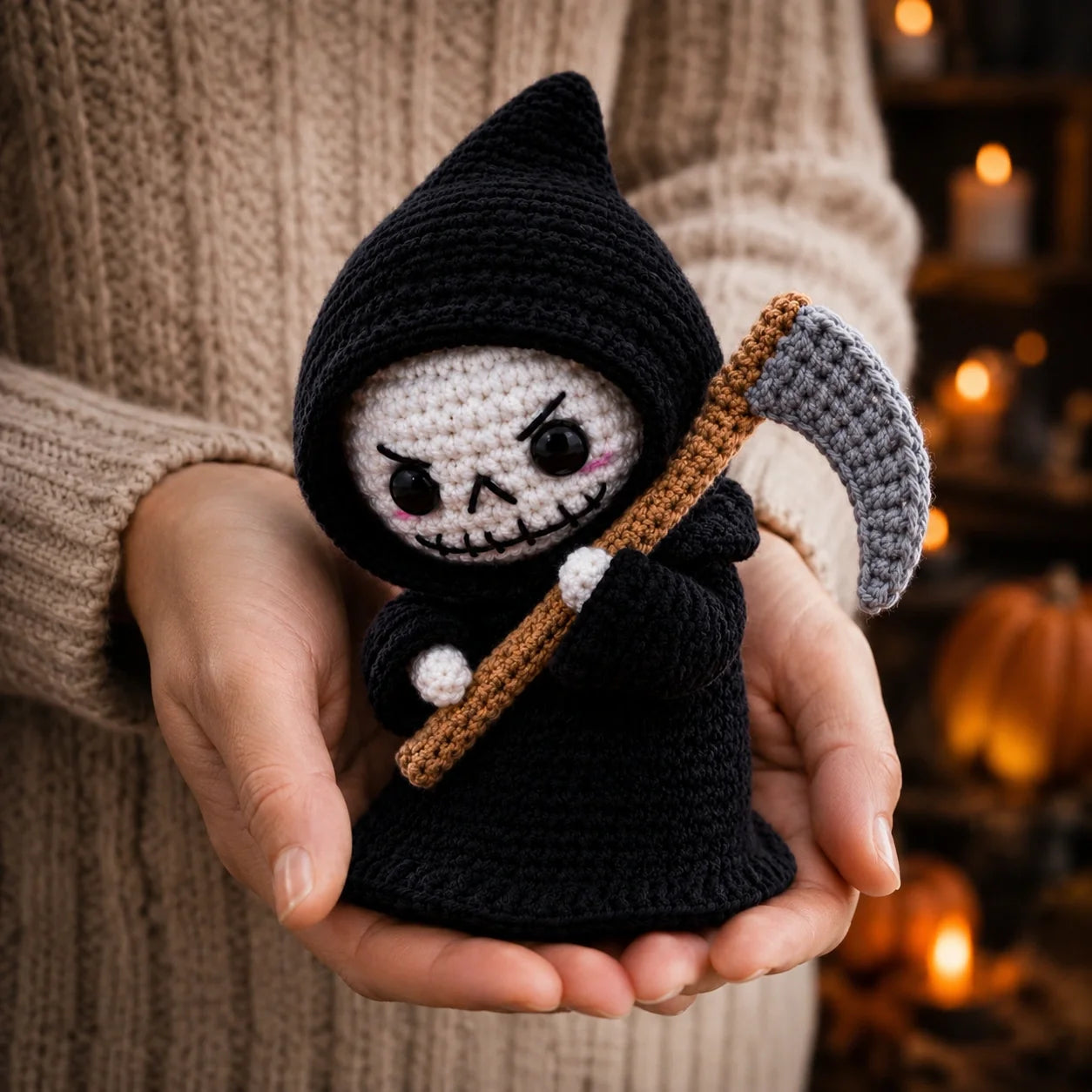 Grim Reaper Amigurumi Crochet Pattern