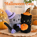 Halloween Cats Amigurumi Crochet Pattern - Beginner PDF, 7"