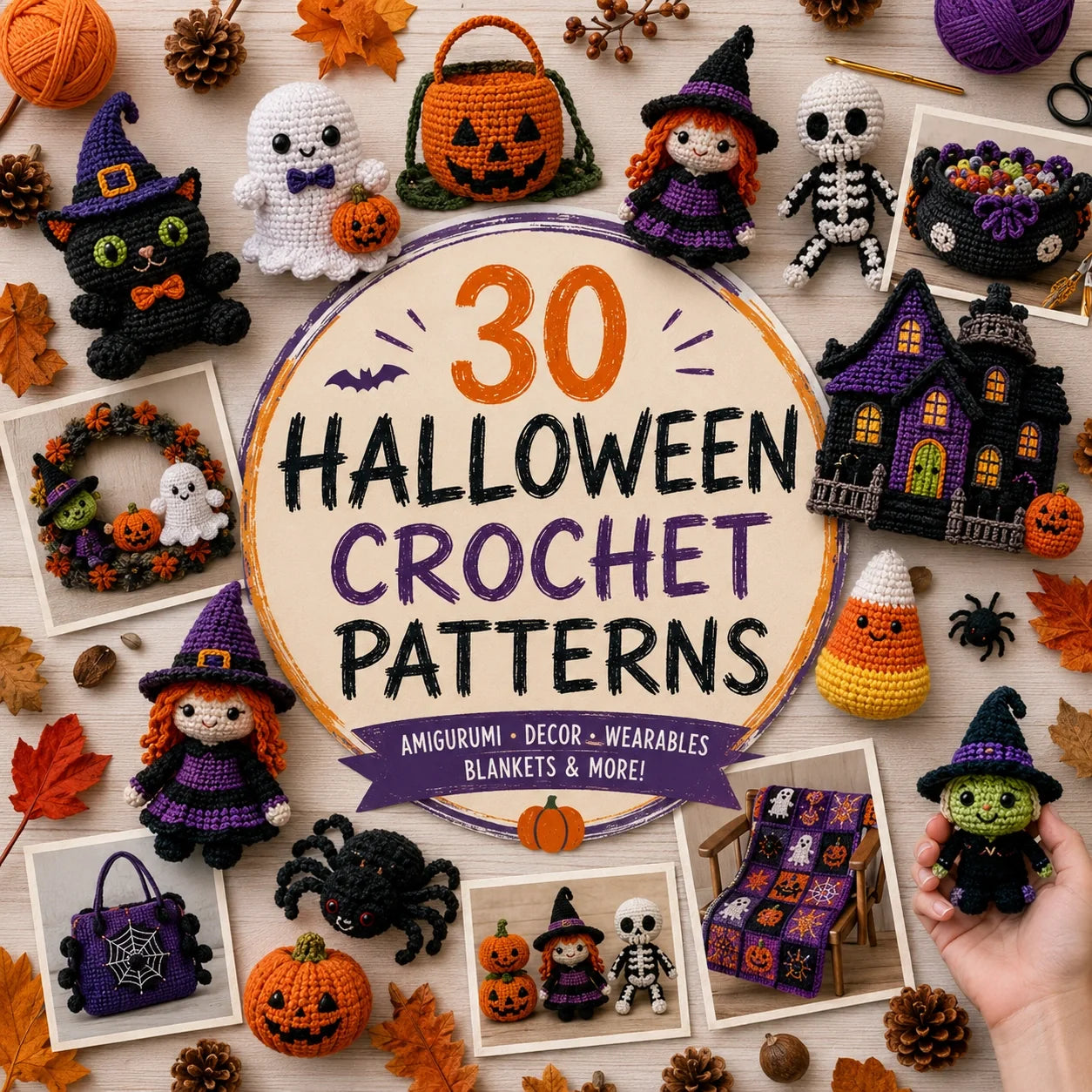 Halloween Amigurumi Crochet Pattern Set 🎃👻 - 30 Pattern