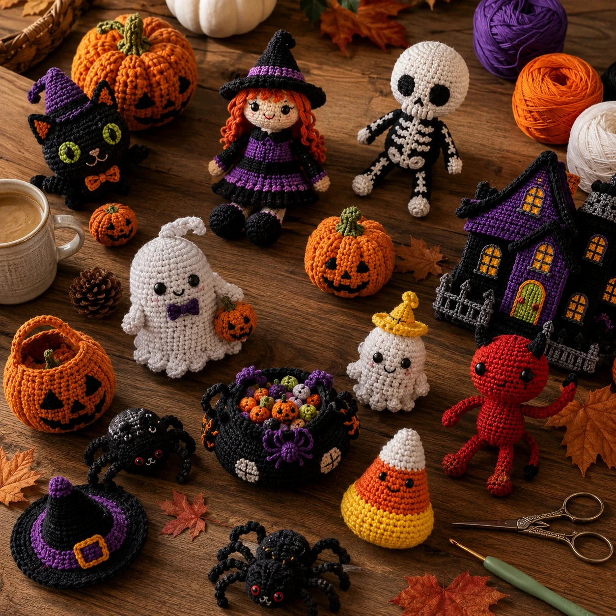 Halloween Amigurumi Crochet Pattern Set 🎃👻 - 30 Pattern