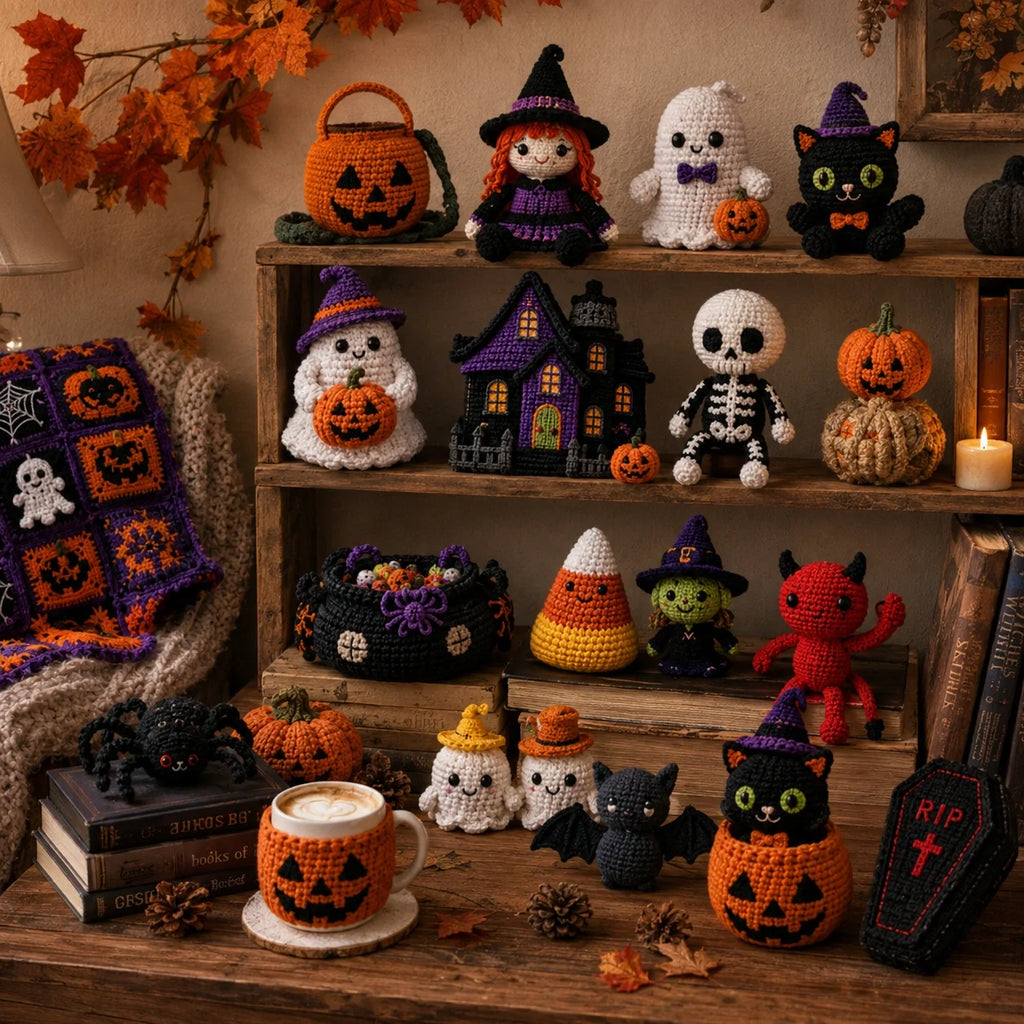 Halloween Amigurumi Crochet Pattern Set 🎃👻 - 30 Pattern