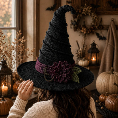 Witch Hat Gothic Halloween Crochet Pattern