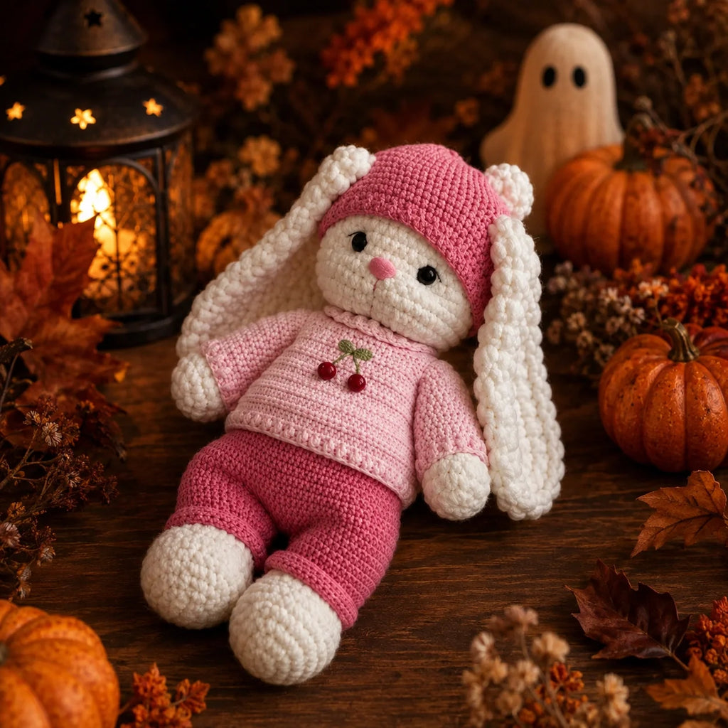 Bella Bunny Halloween Costume Crochet + Complete Outfit - Amigurumi PDF