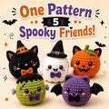 Kawaii Halloween Bao Bun Crochet Pattern Set - Amigurumi